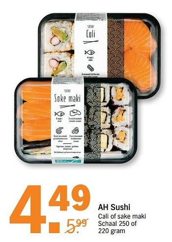 Aanbiedingen Sushi - Huismerk - Albert Heijn - Geldig van 07/08/2017 tot 13/08/2017 bij Albert Heijn