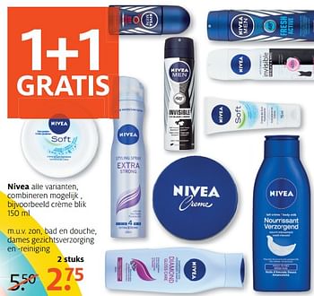 Aanbiedingen Nivea crème blik - Nivea - Geldig van 07/08/2017 tot 13/08/2017 bij Etos