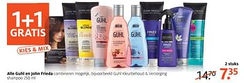 Aanbiedingen Guhl kleurbehoud + verzorging shampoo - Huismerk - Etos - Geldig van 07/08/2017 tot 13/08/2017 bij Etos