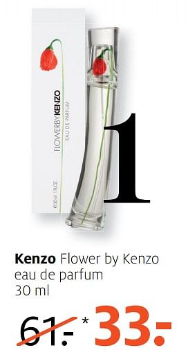 Aanbiedingen Kenzo flower by kenzo eau de parfum - Kenzo - Geldig van 07/08/2017 tot 13/08/2017 bij Etos