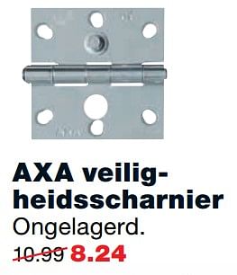 Aanbiedingen Axa veiligheidsscharnier - Axa - Geldig van 07/08/2017 tot 13/08/2017 bij Praxis