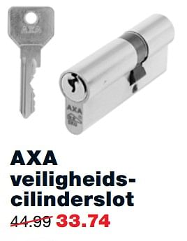 Aanbiedingen Axa veiligheidscilinderslot - Axa - Geldig van 07/08/2017 tot 13/08/2017 bij Praxis