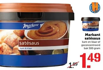 Aanbiedingen Markant satésaus - Markant - Geldig van 07/08/2017 tot 13/08/2017 bij Coop