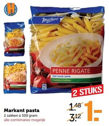 Aanbiedingen Markant pasta - Markant - Geldig van 07/08/2017 tot 13/08/2017 bij Coop