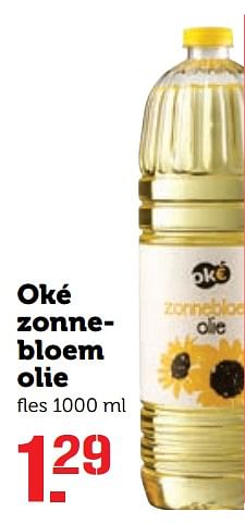 Aanbiedingen Oké zonnebloem olie - Oké - Geldig van 07/08/2017 tot 13/08/2017 bij Coop