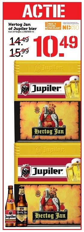 Aanbiedingen Hertog jan of jupiler bier - Huismerk - Coop - Geldig van 07/08/2017 tot 13/08/2017 bij Coop