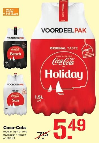 Aanbiedingen Coca-cola regular, light of zero multipack - Coca Cola - Geldig van 07/08/2017 tot 13/08/2017 bij Coop