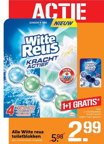 Aanbiedingen Alle witte reus toiletblokken - Witte reus - Geldig van 07/08/2017 tot 13/08/2017 bij Coop