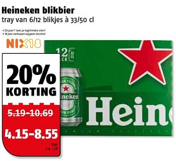 Aanbiedingen Heineken blikbier - Heineken - Geldig van 07/08/2017 tot 13/08/2017 bij Poiesz