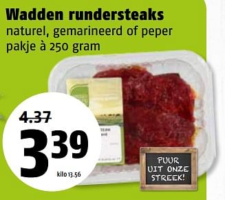 Aanbiedingen Wadden rundersteaks - Huismerk Poiesz - Geldig van 07/08/2017 tot 13/08/2017 bij Poiesz