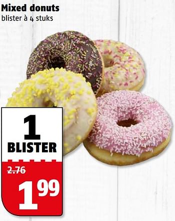 Aanbiedingen Mixed donuts - Huismerk Poiesz - Geldig van 07/08/2017 tot 13/08/2017 bij Poiesz