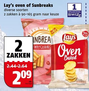 Aanbiedingen Lay`s oven of sunbreaks - Huismerk Poiesz - Geldig van 07/08/2017 tot 13/08/2017 bij Poiesz