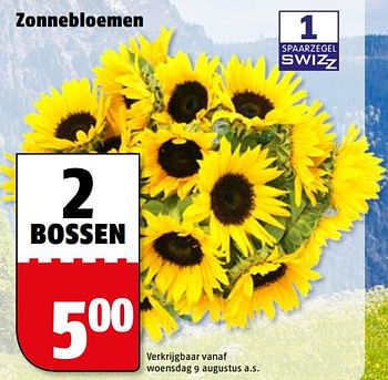 Aanbiedingen Zonnebloemen - Huismerk Poiesz - Geldig van 07/08/2017 tot 13/08/2017 bij Poiesz