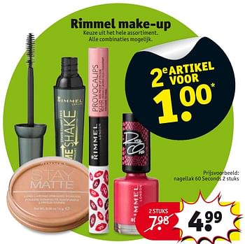 Aanbiedingen Rimmel make-up nagellak - Rimmel - Geldig van 08/08/2017 tot 20/08/2017 bij Kruidvat