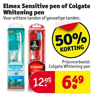 Aanbiedingen Colgate whitening pen - Huismerk - Kruidvat - Geldig van 08/08/2017 tot 20/08/2017 bij Kruidvat