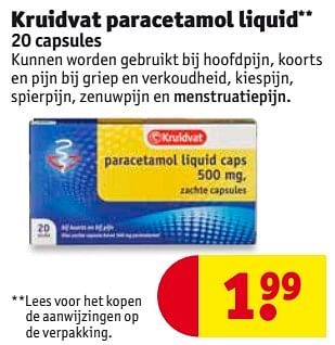 Aanbiedingen Kruidvat paracetamol liquid - Huismerk - Kruidvat - Geldig van 08/08/2017 tot 20/08/2017 bij Kruidvat