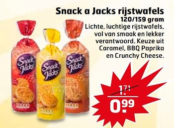 Aanbiedingen Snack a jacks rijstwafels - Snack a Jacks - Geldig van 08/08/2017 tot 13/08/2017 bij Trekpleister