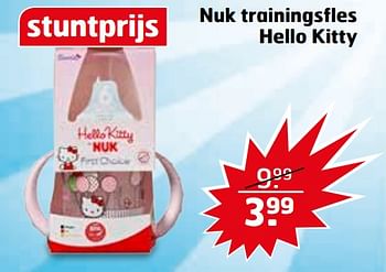 Aanbiedingen Nuk trainingsfles hello kitty - NUK - Geldig van 08/08/2017 tot 13/08/2017 bij Trekpleister