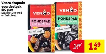 Aanbiedingen Venco dropmix voordeelpak - Venco - Geldig van 08/08/2017 tot 20/08/2017 bij Kruidvat