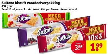 Aanbiedingen Sultana biscuit voordeelverpakking - Sultana - Geldig van 08/08/2017 tot 20/08/2017 bij Kruidvat