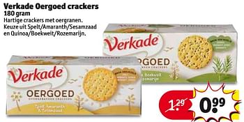 Aanbiedingen Verkade oergoed crackers - Verkade - Geldig van 08/08/2017 tot 20/08/2017 bij Kruidvat