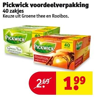 Aanbiedingen Pickwick voordeelverpakking - Pickwick - Geldig van 08/08/2017 tot 20/08/2017 bij Kruidvat