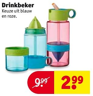 Aanbiedingen Drinkbeker - Huismerk - Kruidvat - Geldig van 08/08/2017 tot 20/08/2017 bij Kruidvat