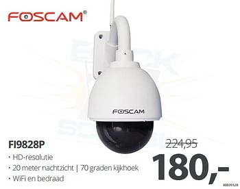 Aanbiedingen Foscam fi9828p - Foscam - Geldig van 24/07/2017 tot 03/09/2017 bij Paradigit