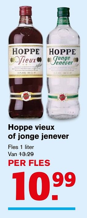 Aanbiedingen Hoppe vieux of jonge jenever - Hoppe - Geldig van 09/08/2017 tot 15/08/2017 bij Hoogvliet