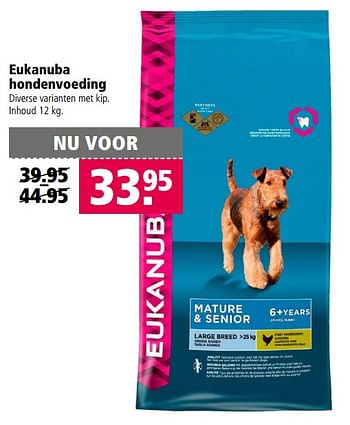 Aanbiedingen Eukanuba hondenvoeding - Eukanuba - Geldig van 14/08/2017 tot 27/08/2017 bij Welkoop