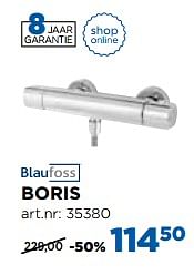 Aanbiedingen Boris thermostatische douchekranen - Blaufoss - Geldig van 01/08/2017 tot 27/08/2017 bij X2O
