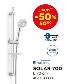 Aanbiedingen Solar 700 handdouchesets - Blaufoss - Geldig van 01/08/2017 tot 27/08/2017 bij X2O