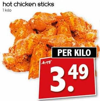 Aanbiedingen Hot chicken sticks - Huismerk - Agrimarkt - Geldig van 07/08/2017 tot 12/08/2017 bij Agrimarkt