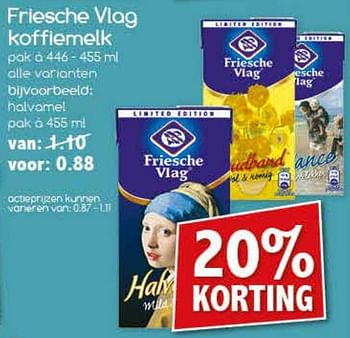 Aanbiedingen Friesche vlag koffiemelk - Friesche Vlag - Geldig van 07/08/2017 tot 12/08/2017 bij Agrimarkt