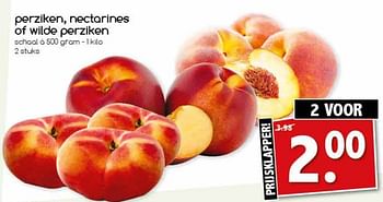 Aanbiedingen Perziken, nectarines of wilde perziken - Huismerk - Agrimarkt - Geldig van 07/08/2017 tot 12/08/2017 bij Agrimarkt
