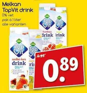 Aanbiedingen Melkan topvit drink - Melkan - Geldig van 07/08/2017 tot 12/08/2017 bij Agrimarkt