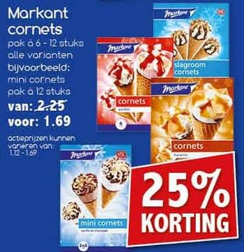 Aanbiedingen Markant cornets - Markant - Geldig van 07/08/2017 tot 12/08/2017 bij Agrimarkt