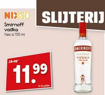 Aanbiedingen Smirnoff vodka - Smirnoff - Geldig van 07/08/2017 tot 12/08/2017 bij Agrimarkt