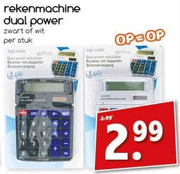 Aanbiedingen Rekenmachine dual power - Huismerk - Agrimarkt - Geldig van 07/08/2017 tot 12/08/2017 bij Agrimarkt