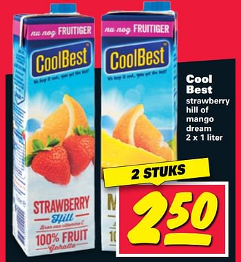 Aanbiedingen Cool best strawberry hill of mango dream - Coolbest - Geldig van 07/08/2017 tot 13/08/2017 bij Nettorama