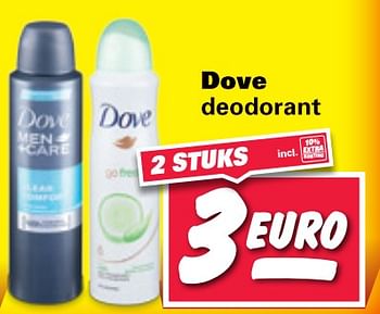 Aanbiedingen Dove deodorant - Dove - Geldig van 07/08/2017 tot 13/08/2017 bij Nettorama