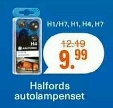 Aanbiedingen Halfords autolampenset - Huismerk - Halfords - Geldig van 07/08/2017 tot 20/08/2017 bij Halfords