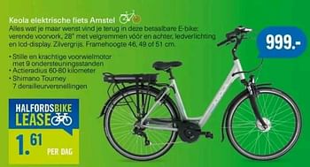 Aanbiedingen Keola elektrische fiets amstel - Keola - Geldig van 07/08/2017 tot 20/08/2017 bij Halfords