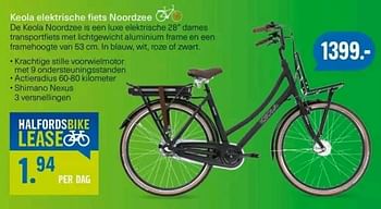 Aanbiedingen Keola elektrische fiets noordzee - Keola - Geldig van 07/08/2017 tot 20/08/2017 bij Halfords