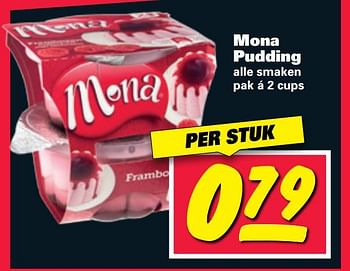 Aanbiedingen Mona pudding - Mona - Geldig van 07/08/2017 tot 13/08/2017 bij Nettorama