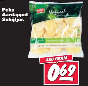 Aanbiedingen Peka aardappel schijfjes - Peka - Geldig van 07/08/2017 tot 13/08/2017 bij Nettorama