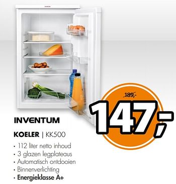 Aanbiedingen Inventum koeler kk500 - Inventum - Geldig van 12/08/2017 tot 20/08/2017 bij Expert