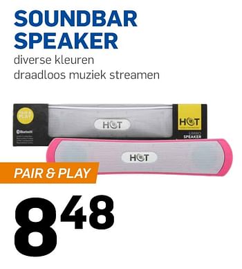 Aanbiedingen Soundbar speaker - Huismerk - Action - Geldig van 10/08/2017 tot 15/08/2017 bij Action