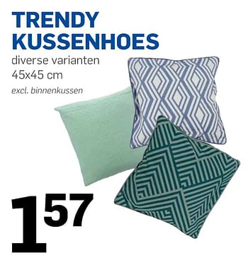 Aanbiedingen Trendy kussenhoes - Huismerk - Action - Geldig van 10/08/2017 tot 15/08/2017 bij Action