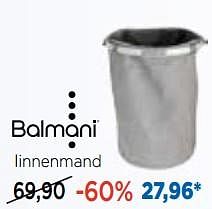 Aanbiedingen Linnenmand - Balmani - Geldig van 01/08/2017 tot 27/08/2017 bij X2O